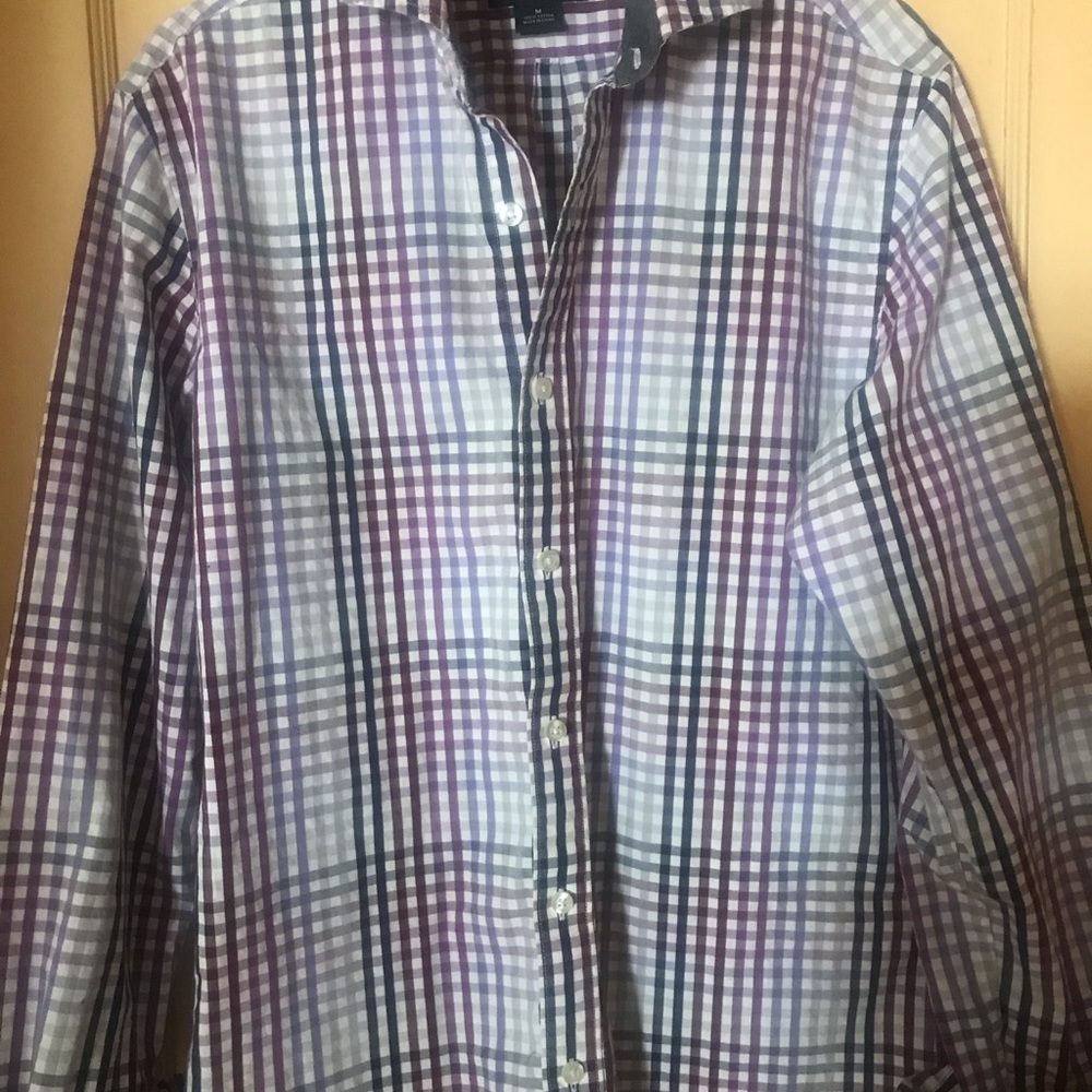 Casual dress shirt purples Claiborne